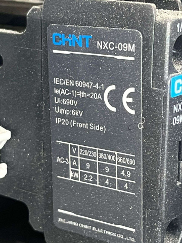 ��������� NXC-09M10 836576 3P 230� 9� 1� (CHINT)