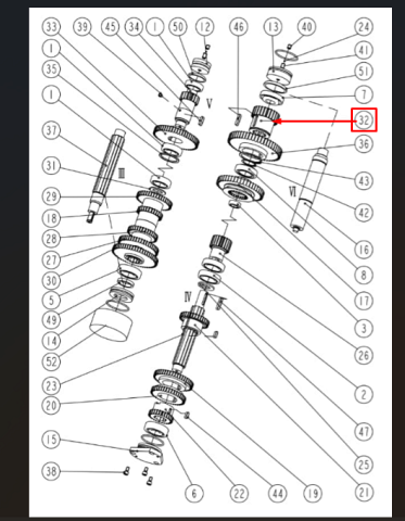 �������� CDS-20798 (Gear 17T 82/105��) ���� ������� �������� ������ KC50B/1000