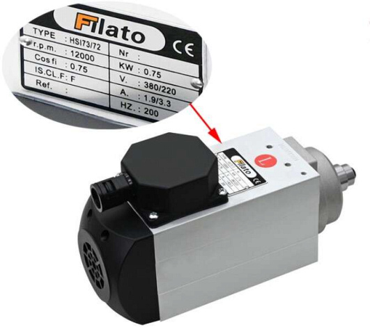���������������� HSI73/72 0.75KW 220/380V 12000RPM 200HZ(L) ����� ��� FL4000/5000