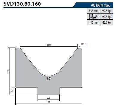 ������� SVD130.80.160 L=415��, ������� (AE Tooling)