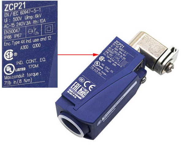 ����������� �������� ��� ����� XCKP2118P16 (ZCP 21) 3A, 240V (21625170)